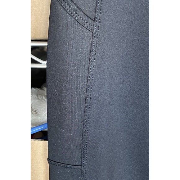 Marika Womens Leggings Sz Small Black Glitter Yoga Athletic Workout Activewear - Picture 5 of 13